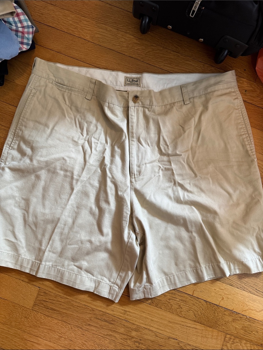 L.L. Bean Classic Flat-Front Shorts in Khaki